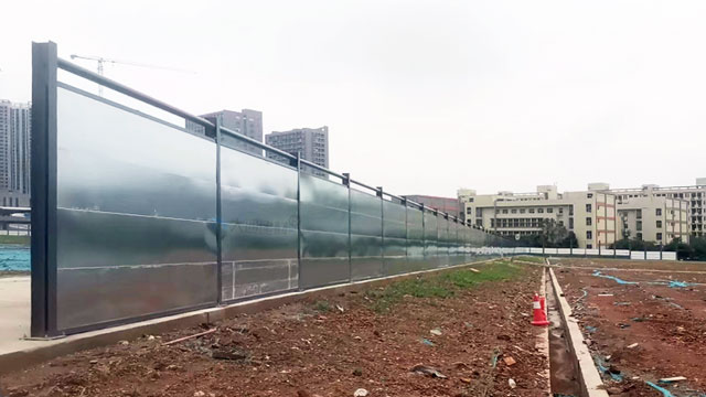 東莞建設工地圍擋 鍍鋅鋼板圍擋2.4米高C款 工程案例-鋼圍擋-深圳市大通建材有限公司圍擋生產廠家